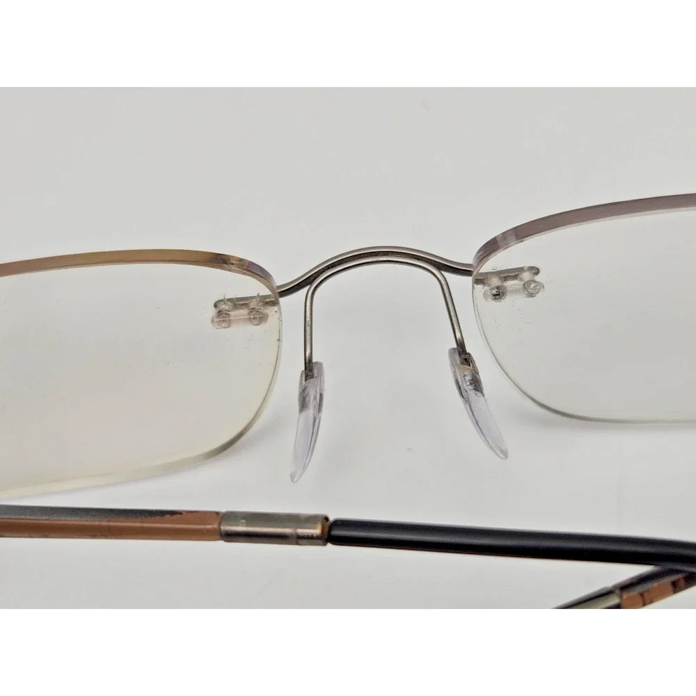 Silhouette? Minimal Art Rimless Brown Eyeglasses